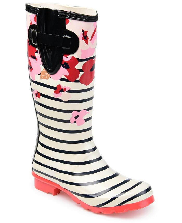 

Женские резиновые сапоги Mist Rainboot Journee Collection, цвет Stripe