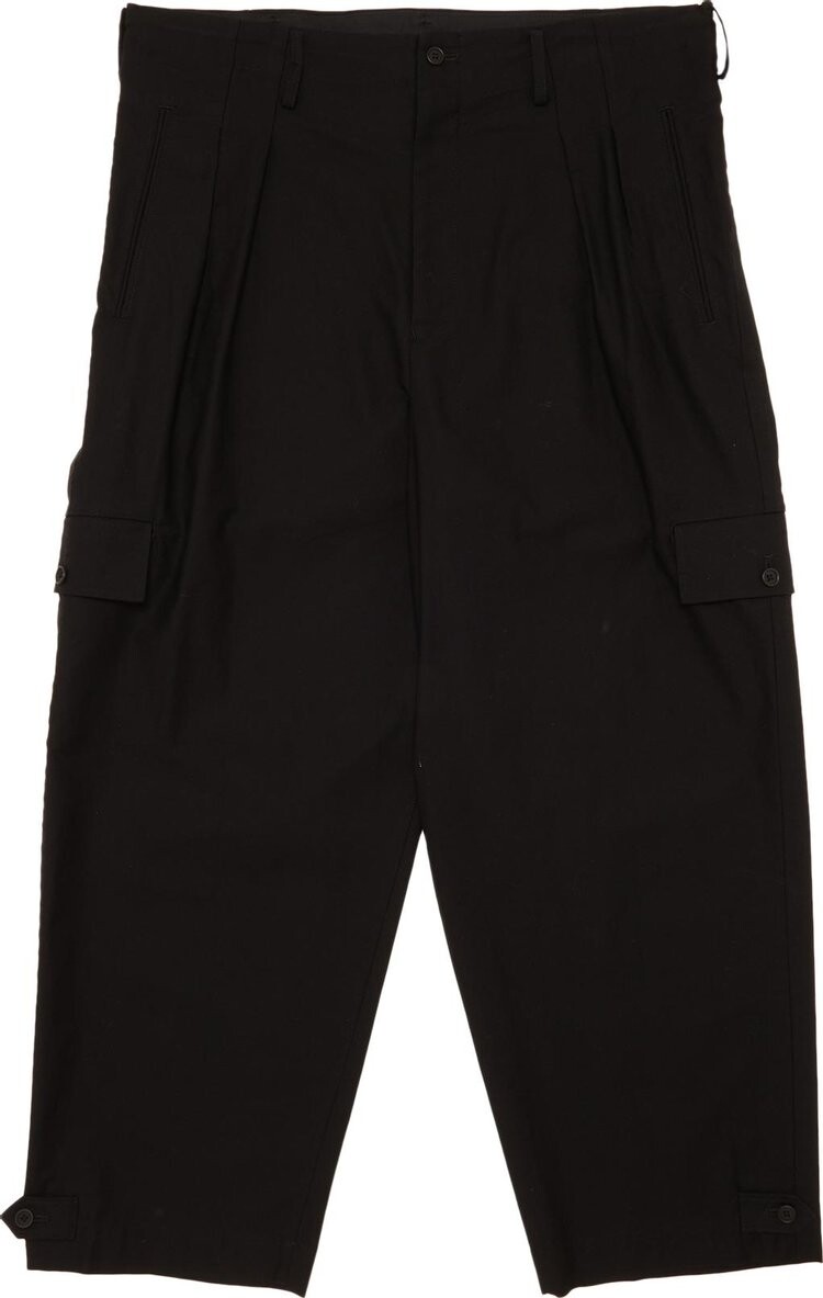 

Брюки Yohji Yamamoto Side Flap Twill Pants Black, черный