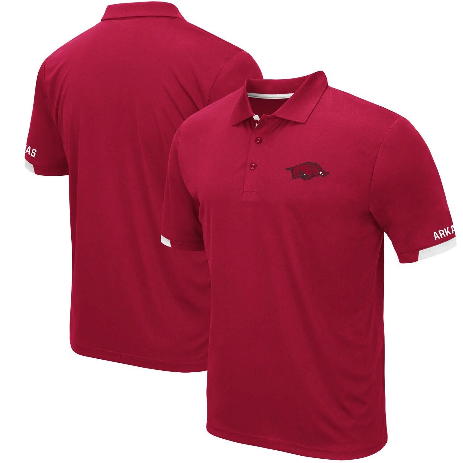 

Мужская футболка-поло с логотипом Cardinal Arkansas Razorbacks Santry Colosseum