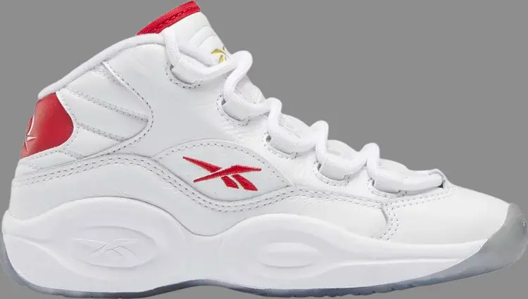 

Кроссовки question mid little kids 'dr. j' Reebok, белый