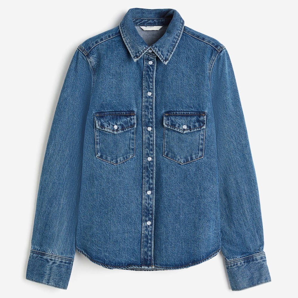

Джинсовая рубашка H&M, синий