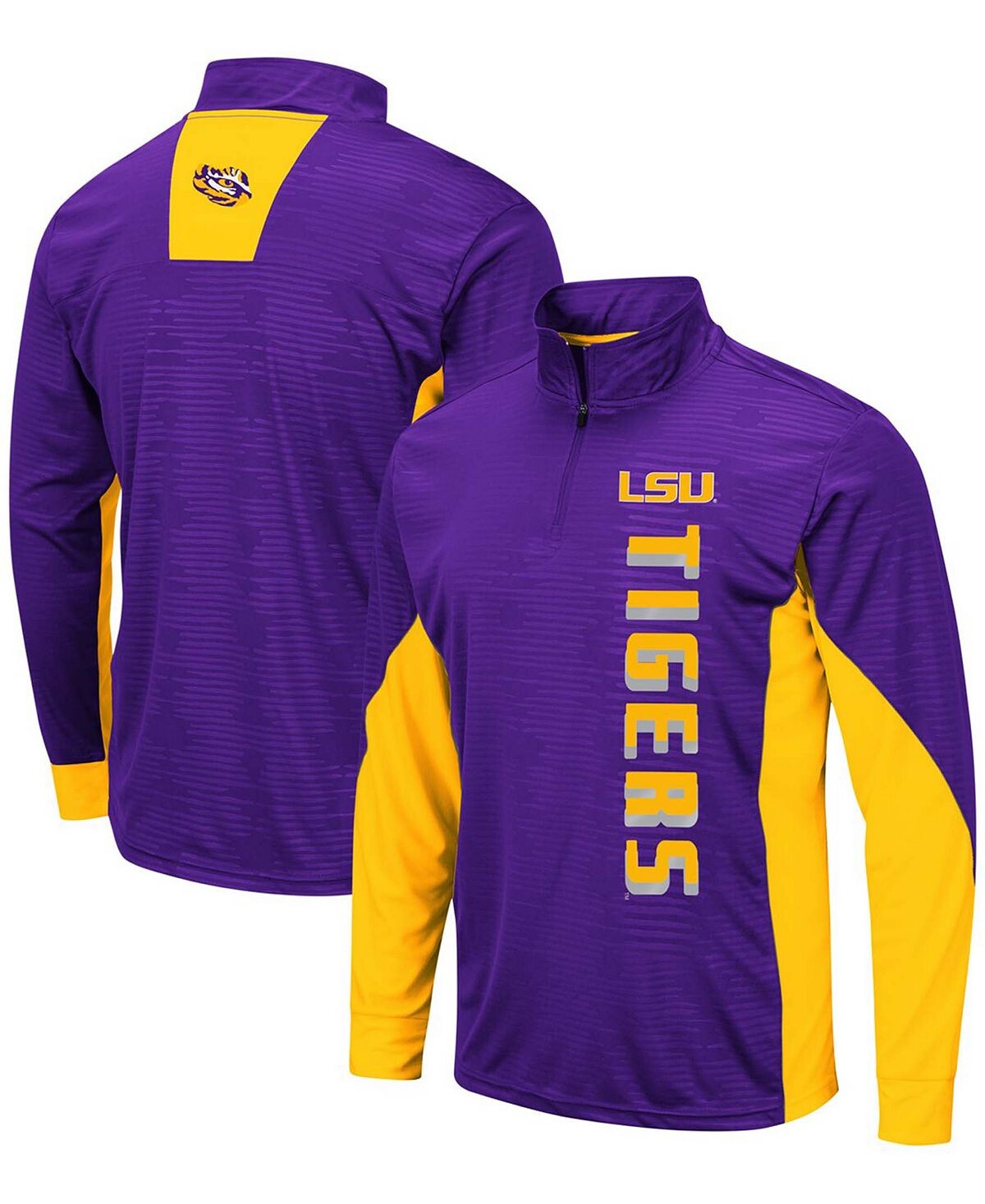 

Мужская фиолетовая пуловерная куртка lsu tigers bart windshirt с молнией на четверть Colosseum, фиолетовый