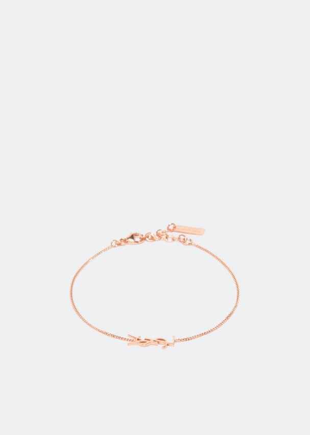 

Браслет SAINT LAURENT Monogramme bracelet, розовый