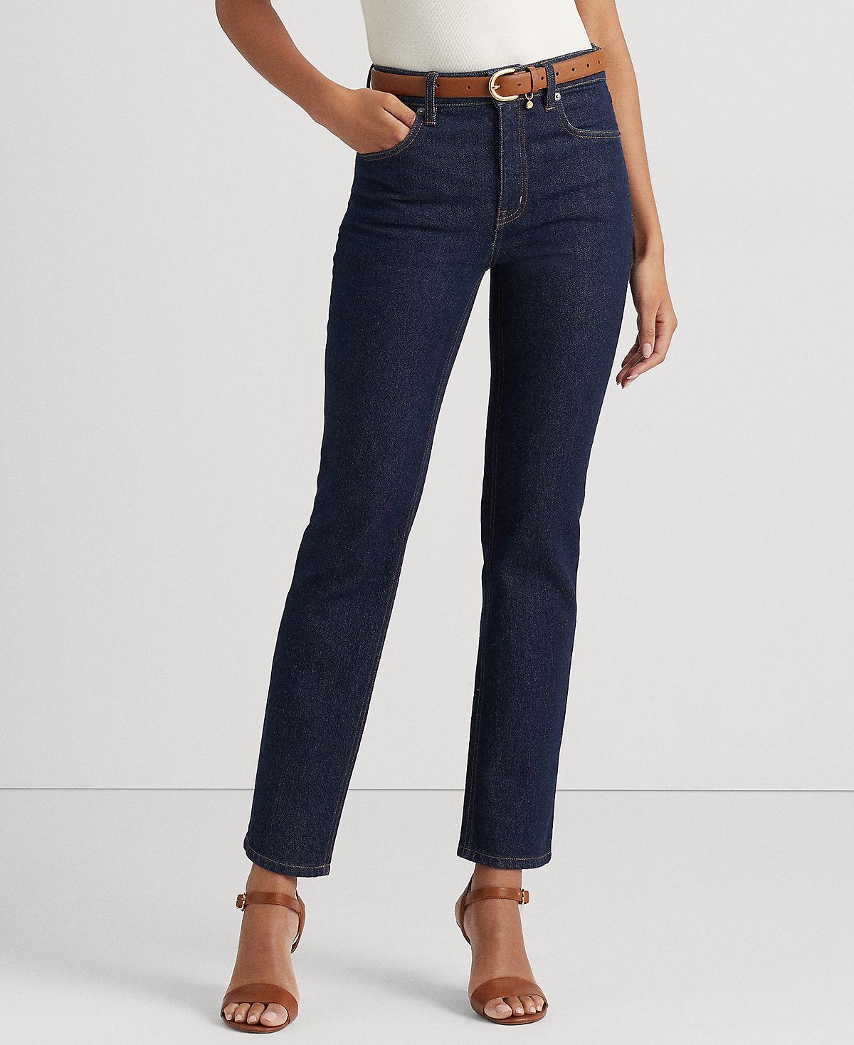 цена Женские джинсы-сапоги с высокой посадкой Lauren Ralph Lauren, мульти