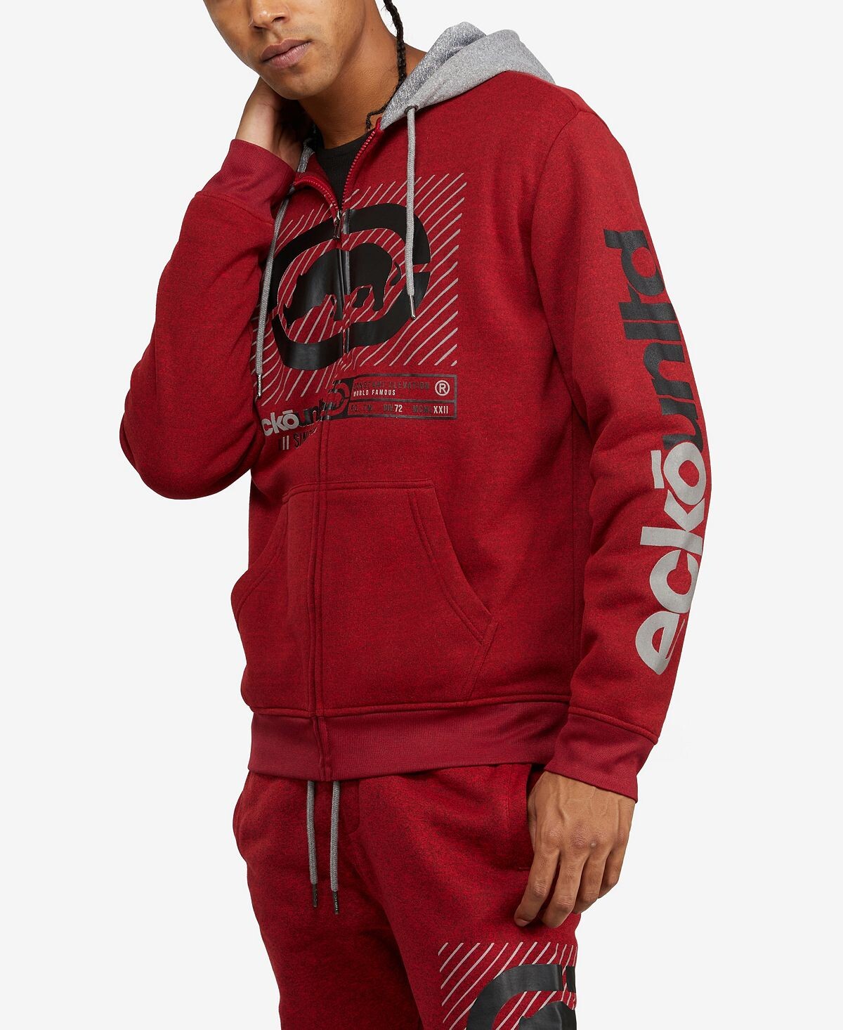 

Мужская толстовка с капюшоном line up Ecko Unltd, красный