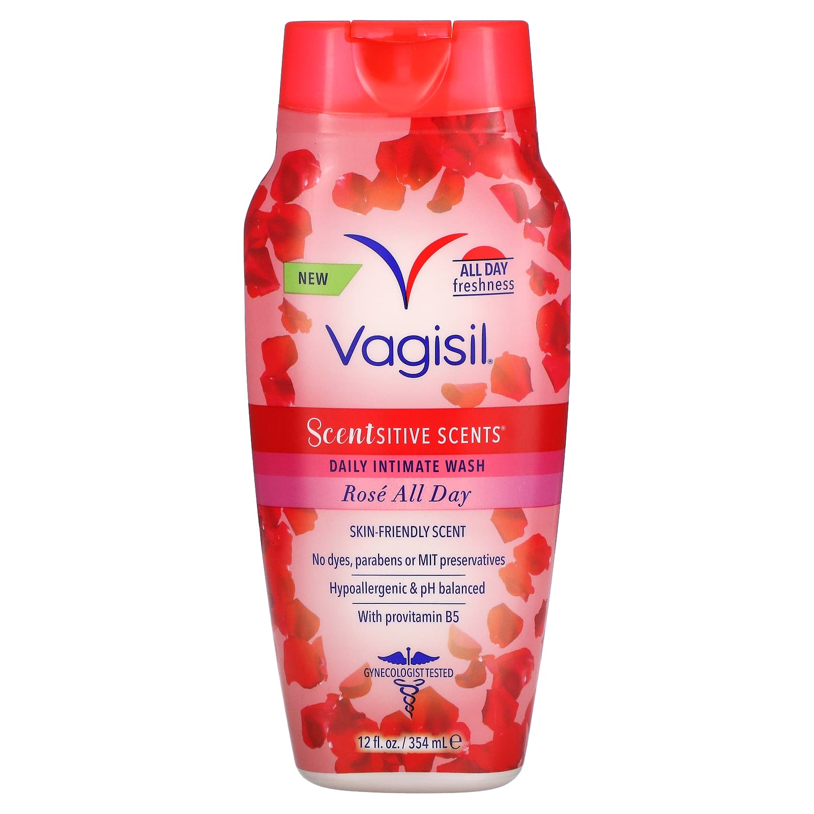 Средство Vagisil для интимной гигиены, роза, 354 мл