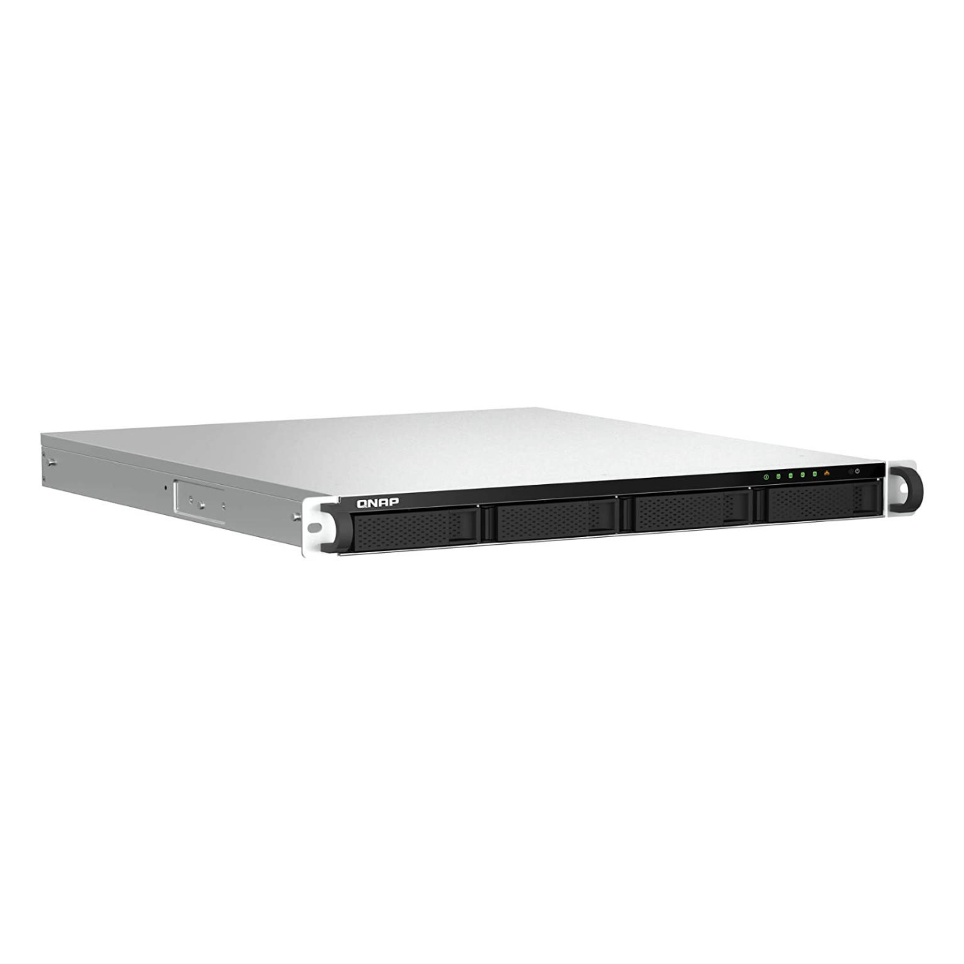 Серверное сетевое хранилище QNAP TS-464U-RP, 4 отсека, 4 ГБ, без дисков, черный сетевое хранилище nas qnap ts 464u rp 8g