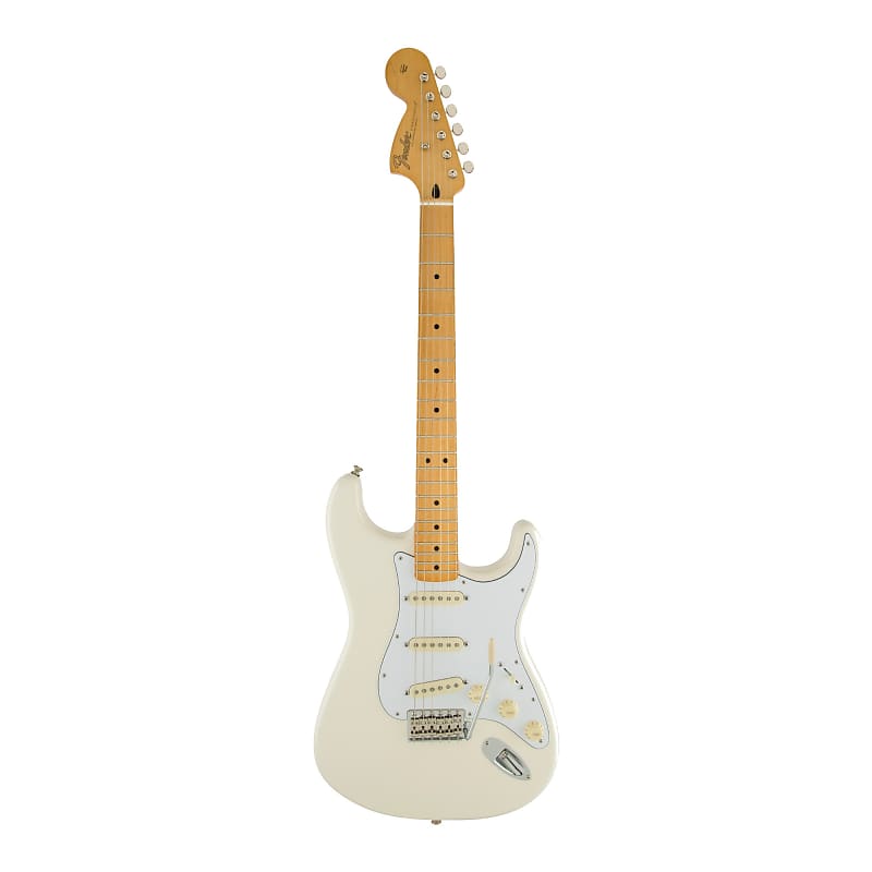 6-струнная электрогитара Fender Jimi Hendrix Stratocaster (правша, олимпийский белый) Fender Jimi Hendrix Stratocaster 6-String Electric Guitar (Olympic White) набор значков jimi hendrix experience