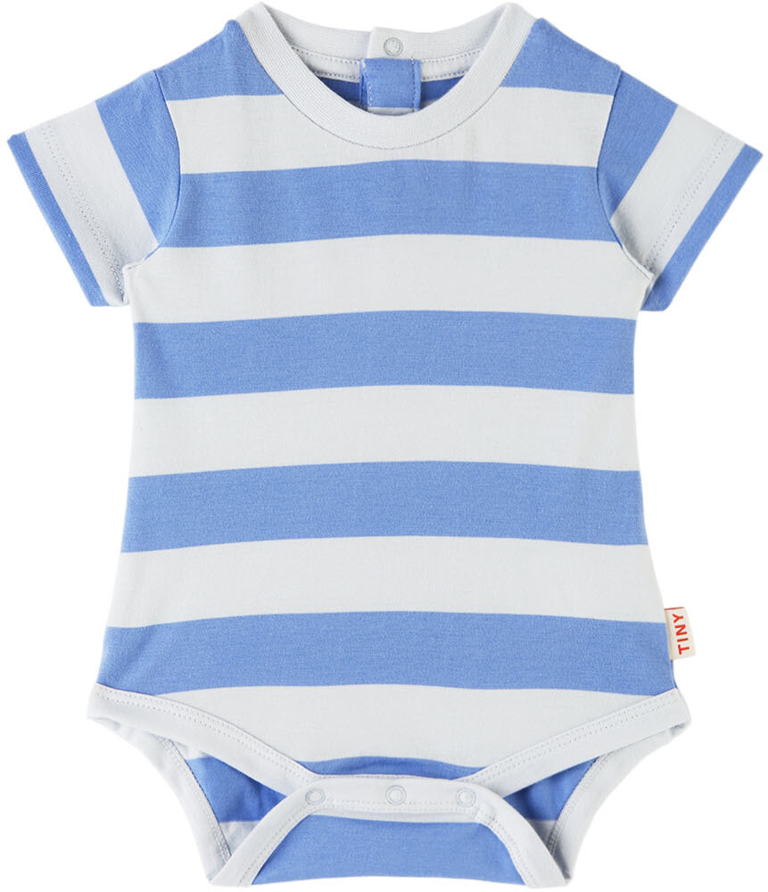 

Боди Baby Blue & White в полоску среднего размера TINYCOTTONS