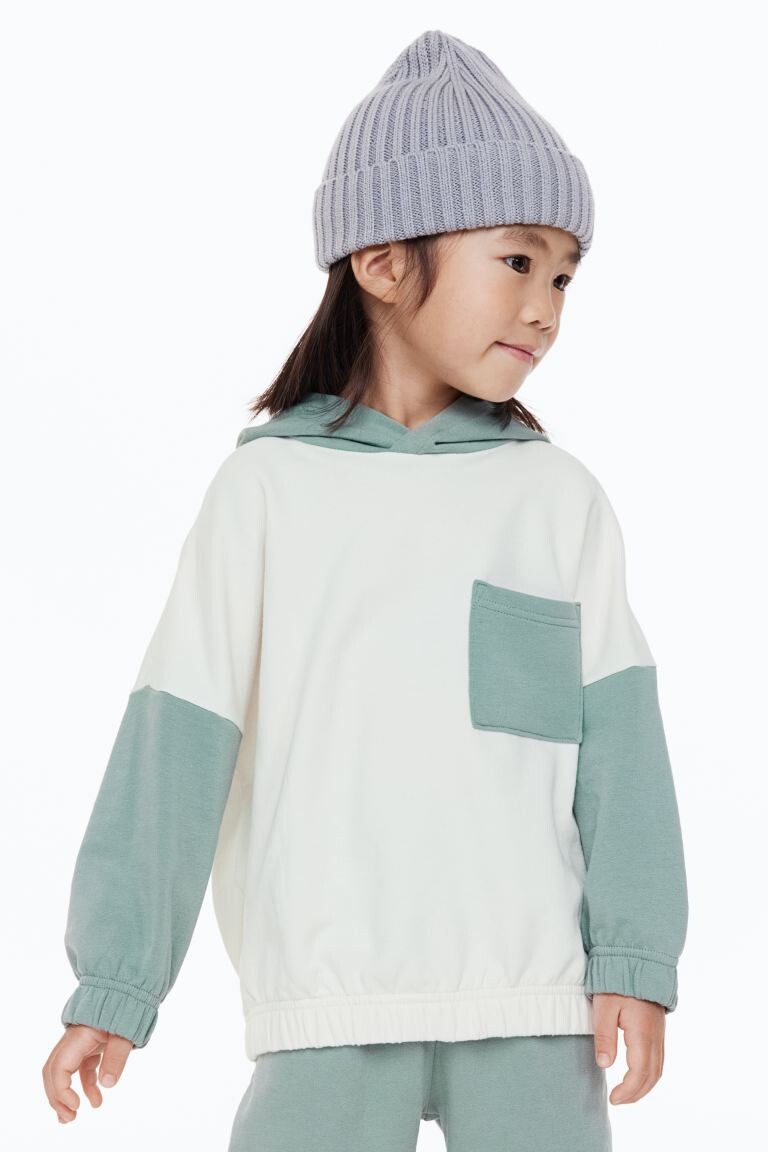 

Комплект из 2 предметов из хлопка H&M, зеленый/натуральный белый