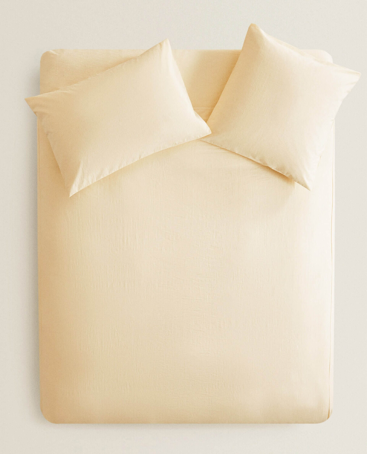 

Пододеяльник Zara Home Plain-coloured, желто-бежевый