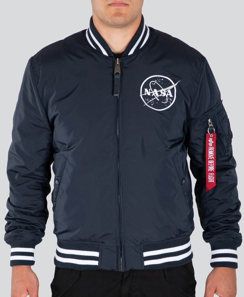 Куртка Alpha Industries NASA College TT, темно-синяя куртка женская темно синяя