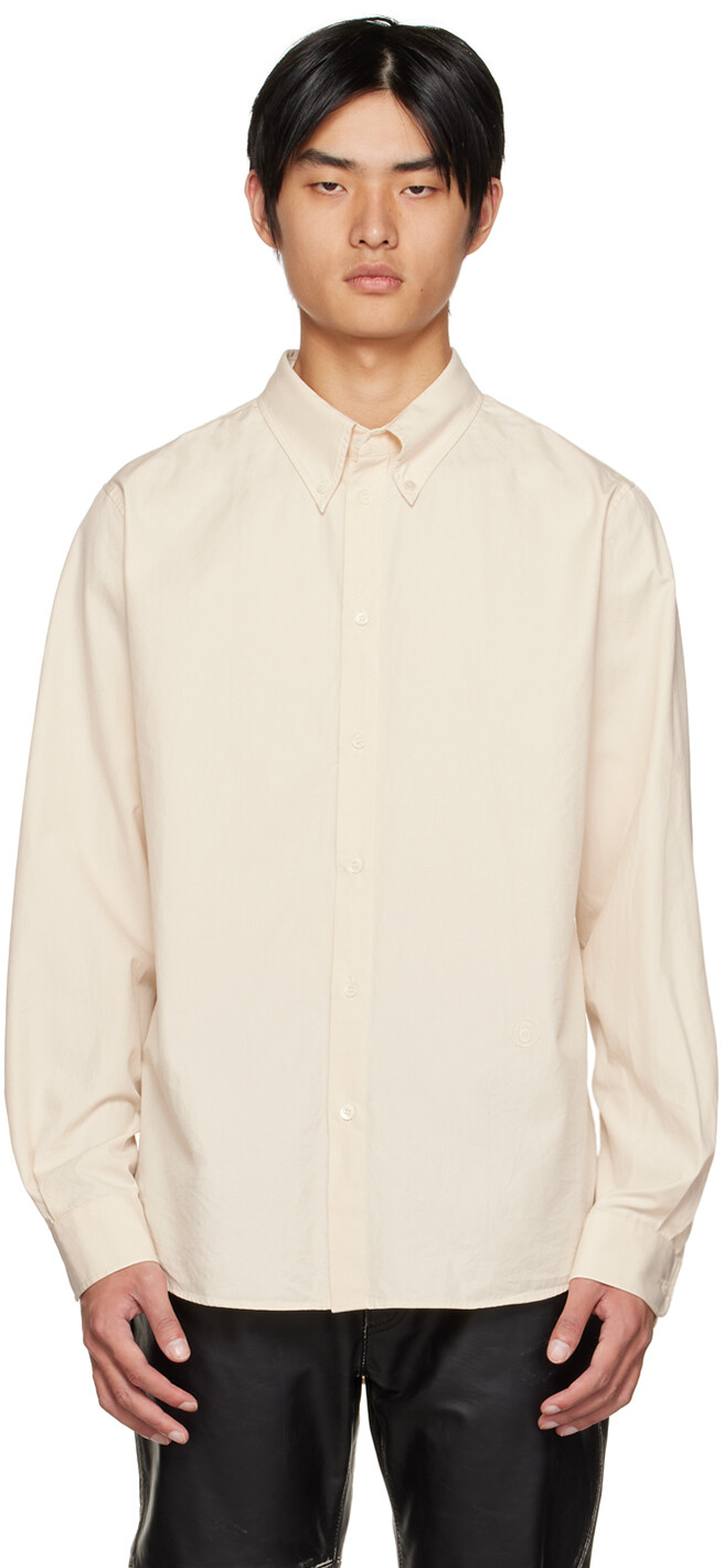 

Рубашка Off-White с вышивкой MM6 Maison Margiela
