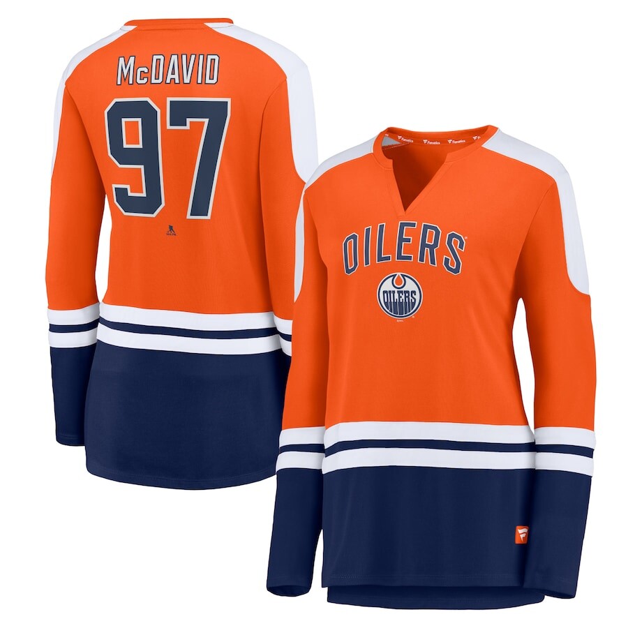 

Футболка с длинным рукавом Fanatics Branded Edmonton Oilers, оранжевый