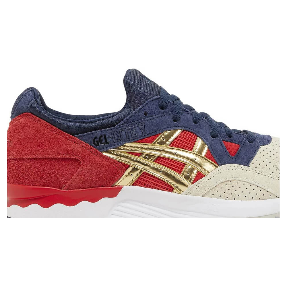 Кроссовки Asics Concepts x Gel Lyte 5 Libertea, бежевый/красный/синий –  заказать из-за границы с доставкой в «CDEK.Shopping»