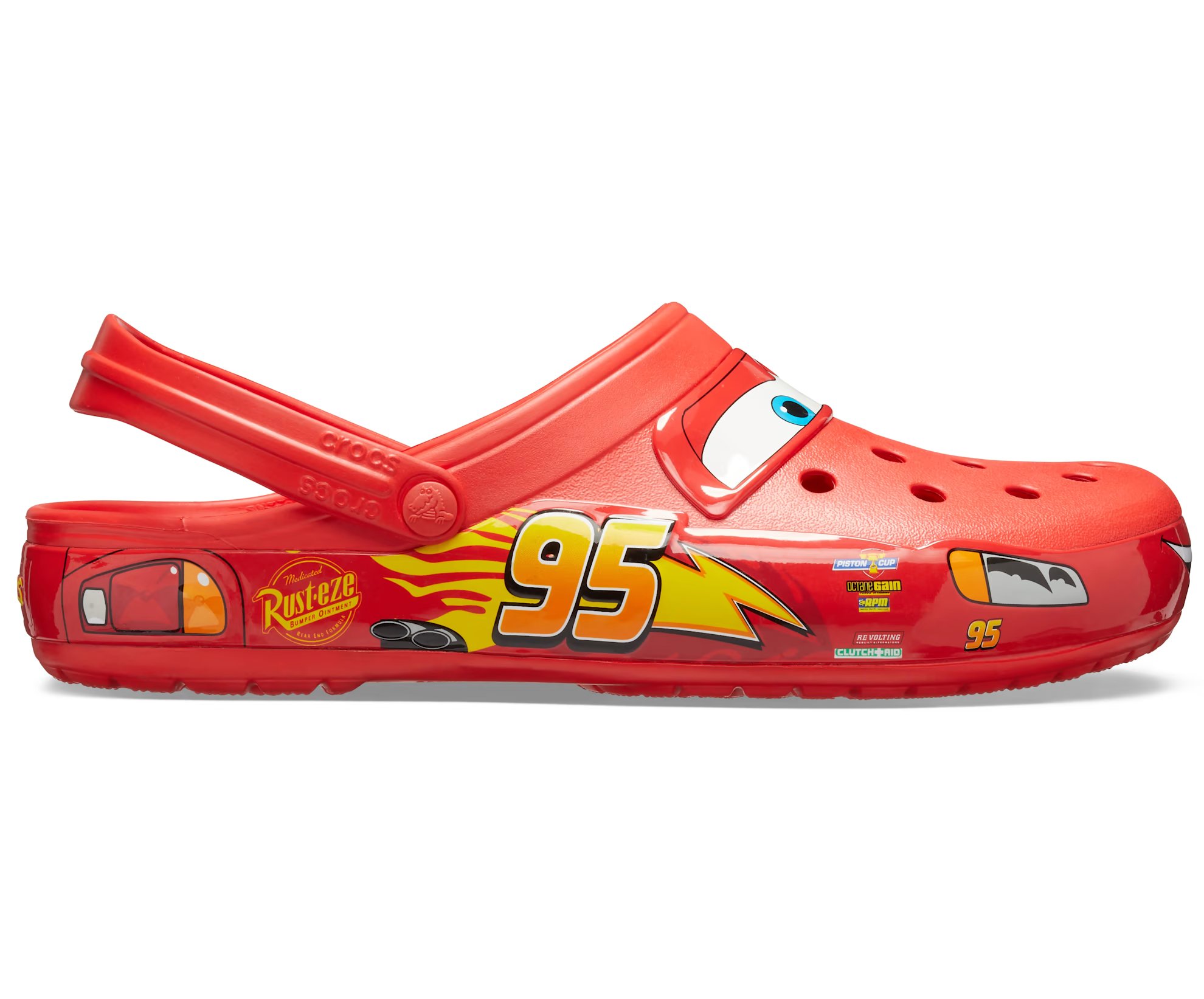 Сабо Crocs Disney And Pixar Cars Lightning McQueen, красный рюкзак плюшевый молния маккуин на молнии с карманом 19х22 см тачки