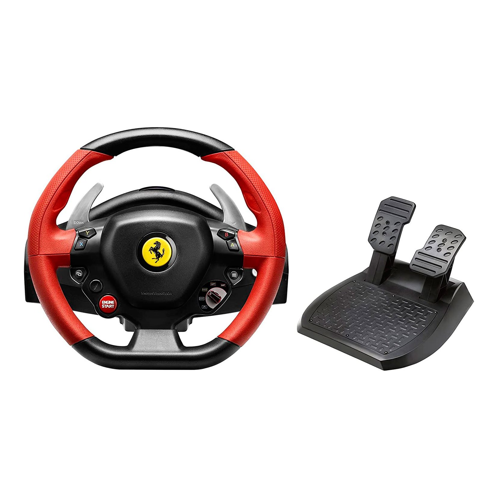 Руль Thrustmaster Ferrari 458 Spider Racing Wheel, черный/красный руль thrustmaster t300 ferrari alcantara