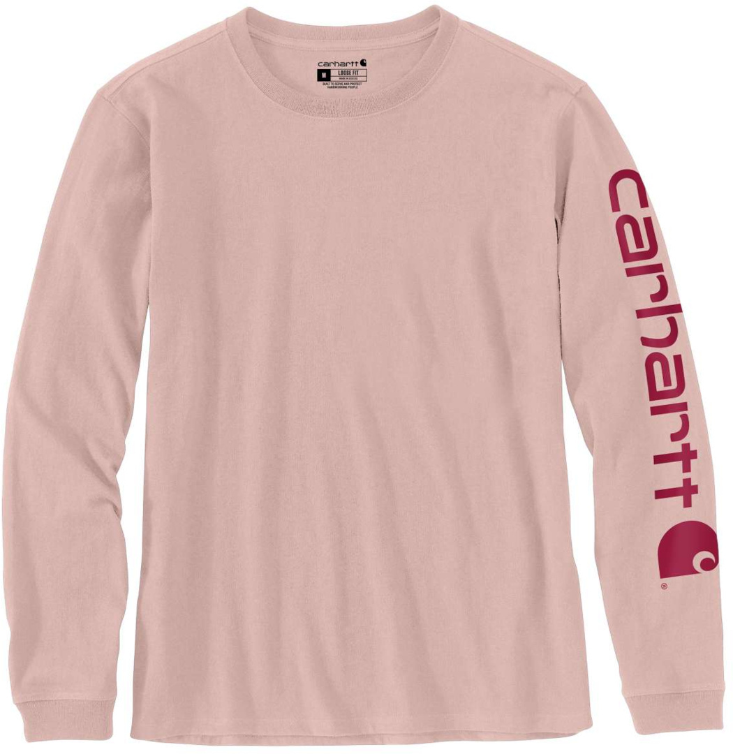 Рубашка с длинным рукавом женская Carhartt Workwear Logo, розовый цена и фото