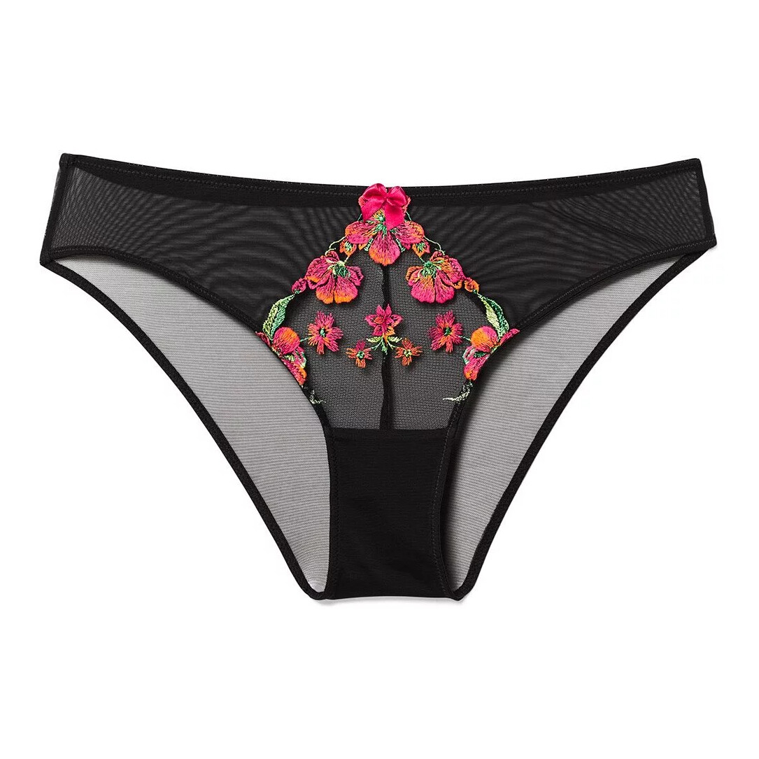 

Трусы Adore Me Daphne Bikini, черный/оранжевый