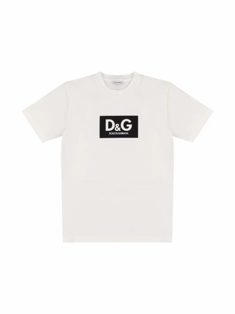 

Хлопковая футболка с логотипом Dolce&Gabbana