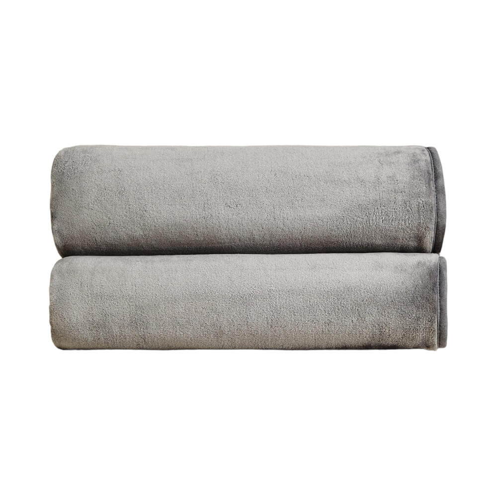 

Покрывало Zara Home Short Faux Fur, серый