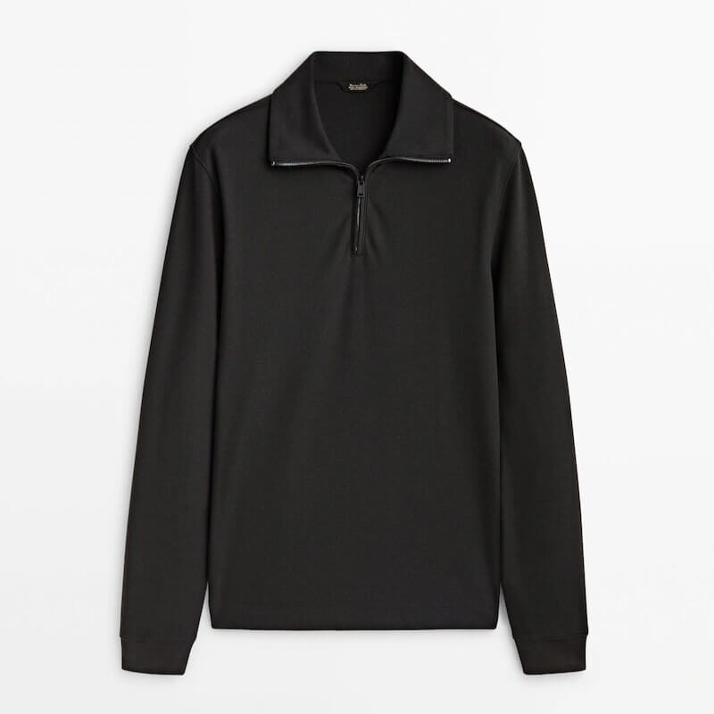 

Свитер Massimo Dutti Cotton, темно-серый
