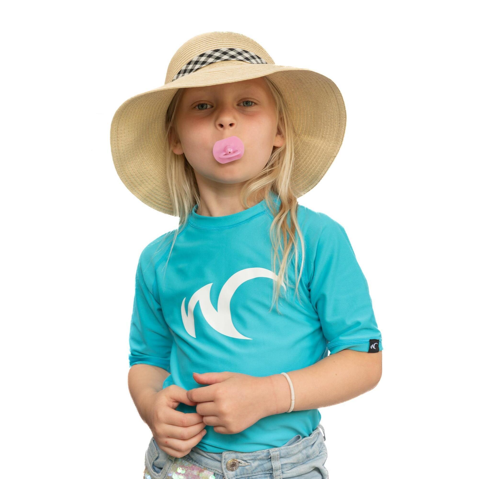 Valencia Rash Guard UV Resistant - Kids XS - Water Shirt UPF50+ WATRFLAG, бирюзовый - фото