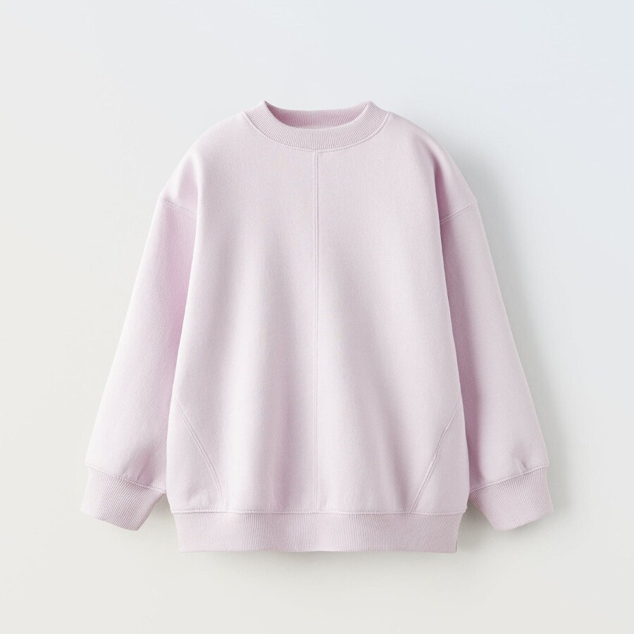 

Свитшот Zara Basic Plush, розовый