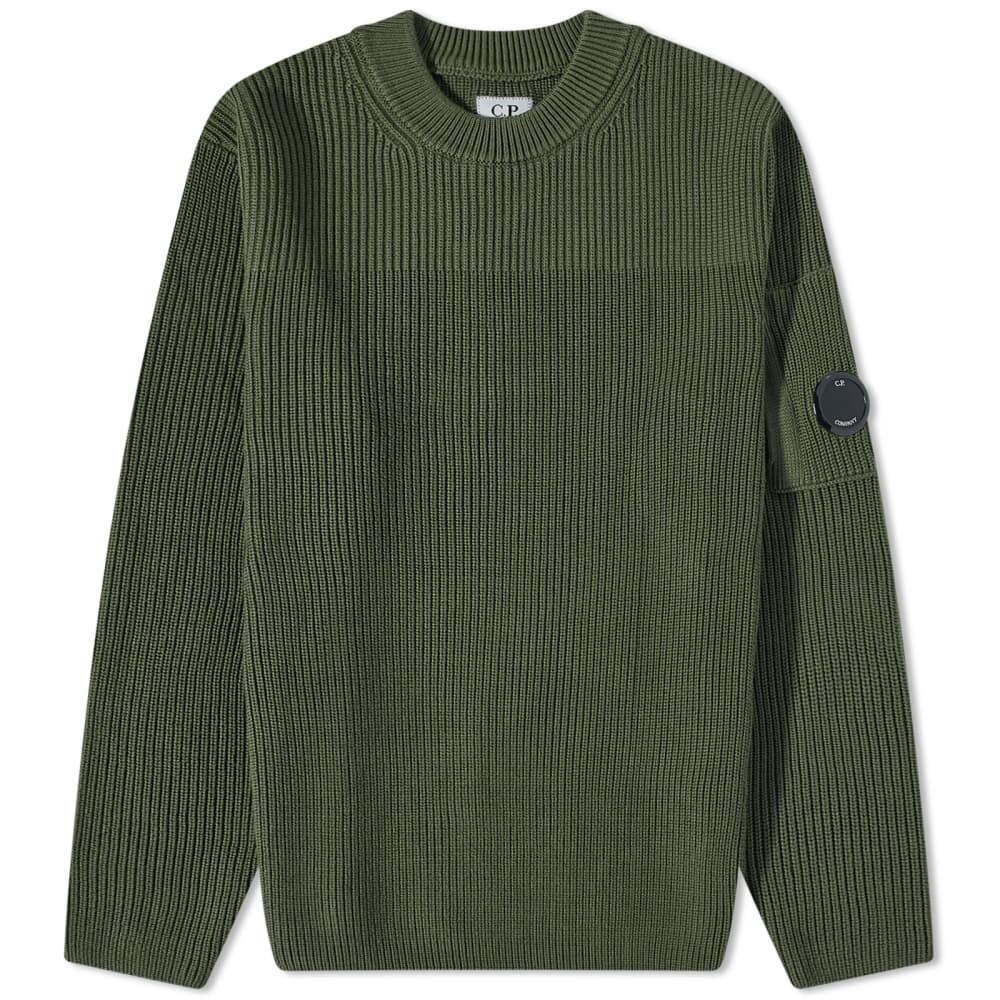 

Джемпер C.P. Company Lens Ribbed Crew Knit, Серый