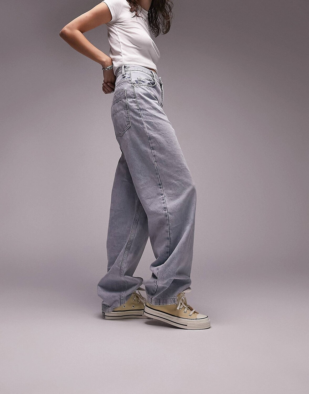 

Выбеленные джинсы Topshop Baggy