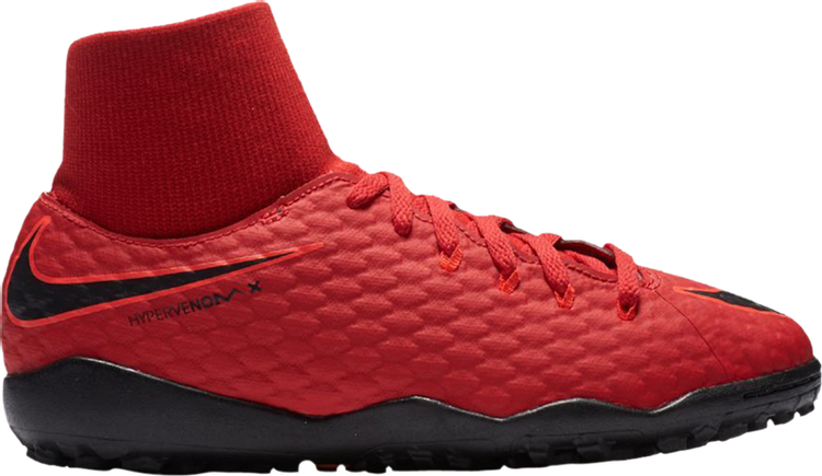 Кроссовки Nike Jr HypervenomX Phelon 3 DF TF GS 'University Red', красный