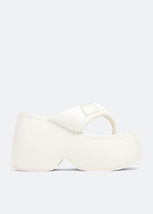 

Сандалии SCHUTZ Platform flip-flop wedge sandals, белый