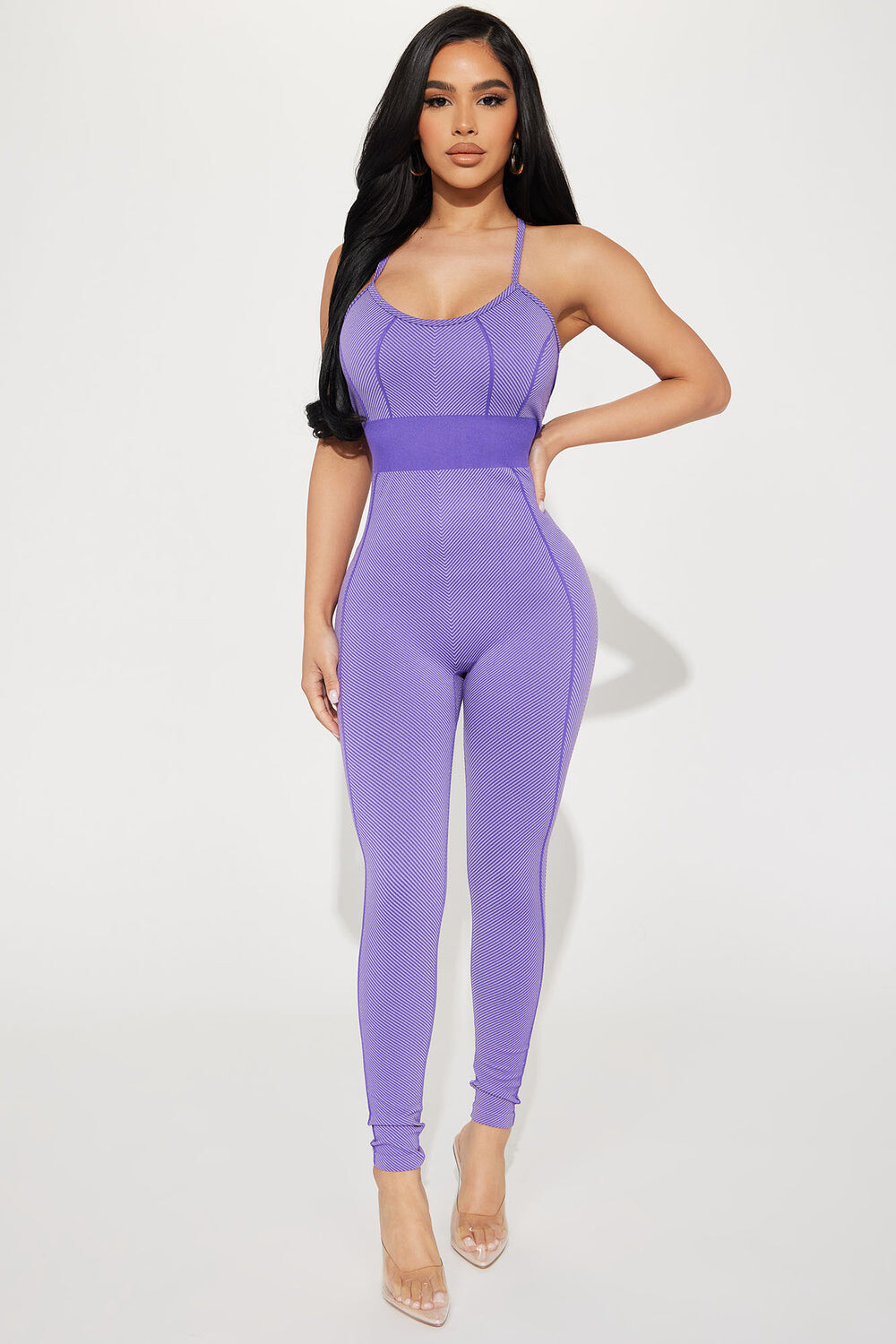 

Комбинезон Fashion Nova 3633, фиолетовый