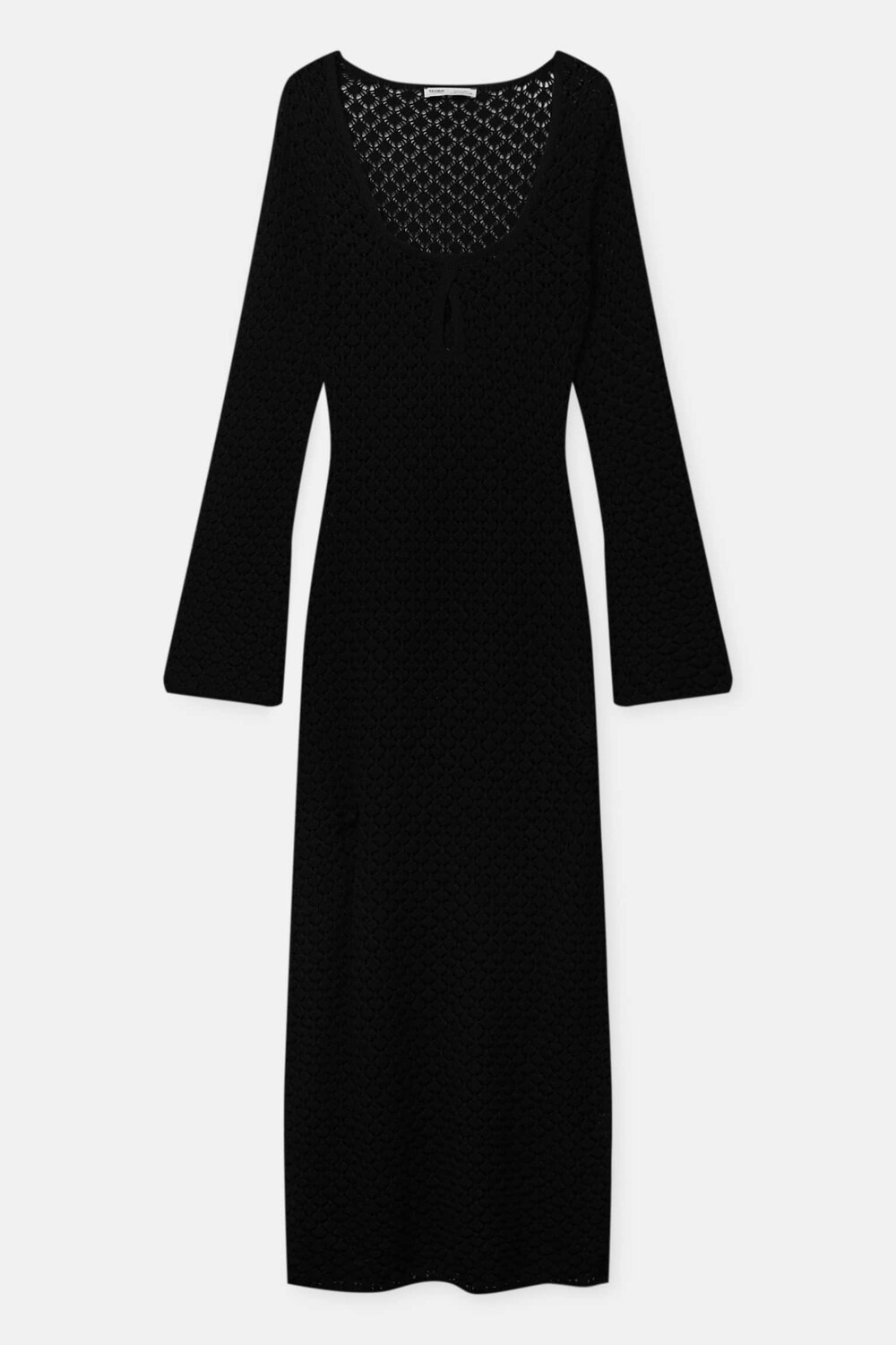 

Платье Pull&Bear Long Open-Knit, черный