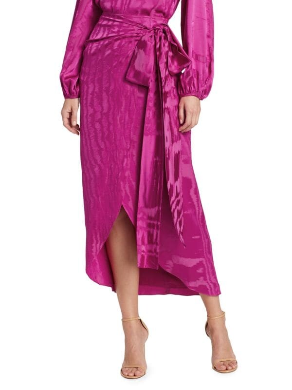 

Жаккардовая Юбка Миди Silvia Tcherassi Magenta