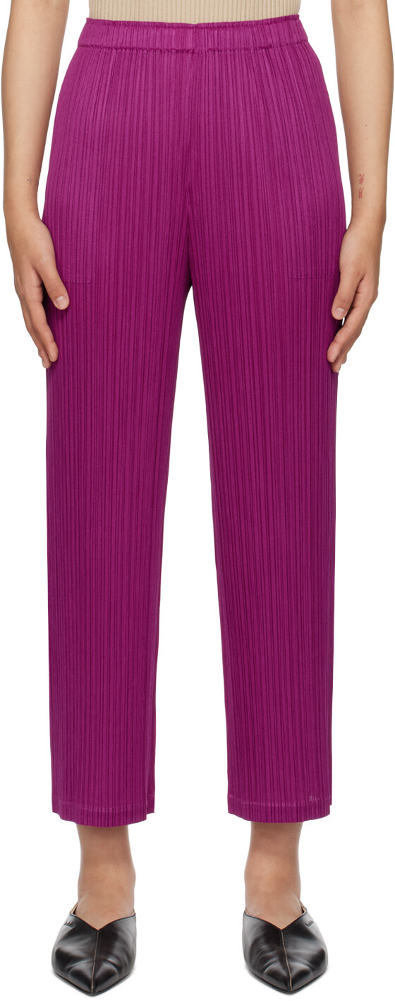 

Фиолетовые брюки Forward 2 Pleats Please Issey Miyake