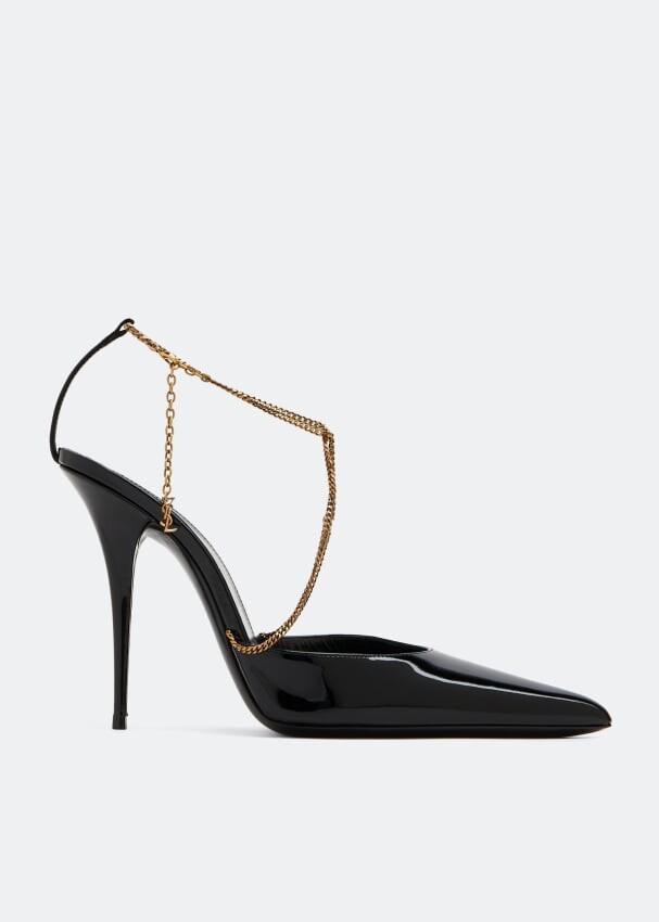 

Туфли SAINT LAURENT Claw slingback pumps, черный