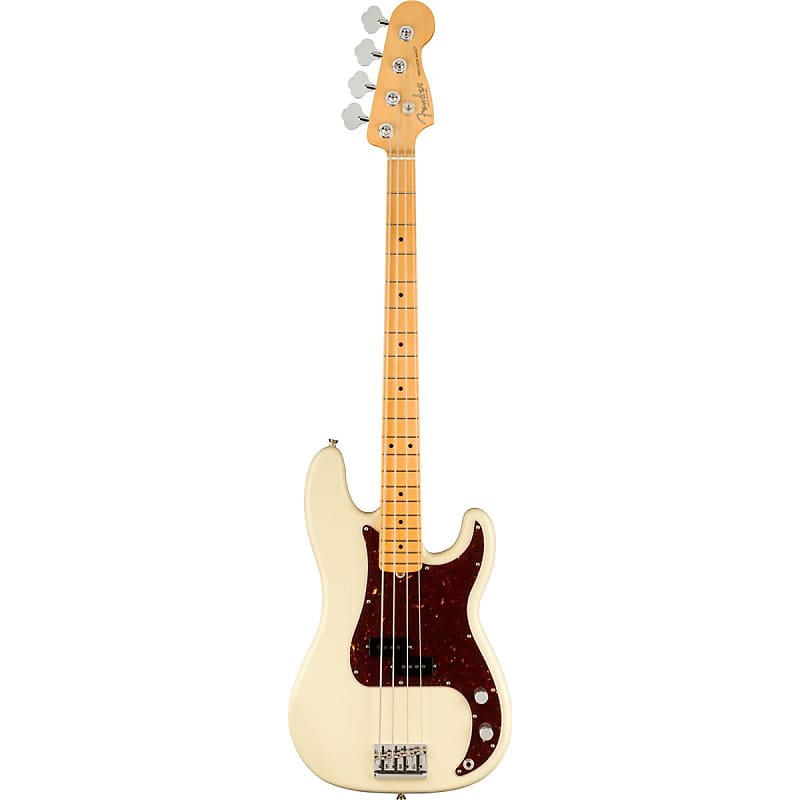 Бас-гитара Fender American Professional II Precision, кленовый гриф, олимпийский белый - фото