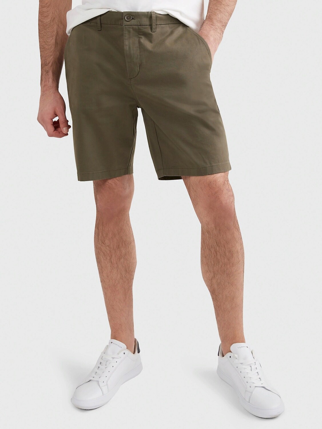 

Шорты Tommy Hilfiger Straight Fit Twill 9" Chino, темно-зеленый