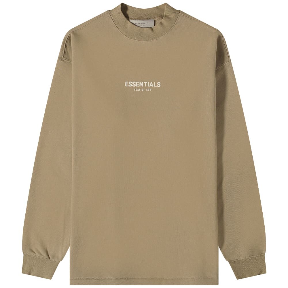 

Джемпер Fear of God ESSENTIALS Logo Long Sleeve Fleece Sweat, Коричневый