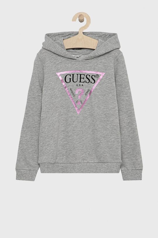 

Детская хлопковая толстовка Guess, серый