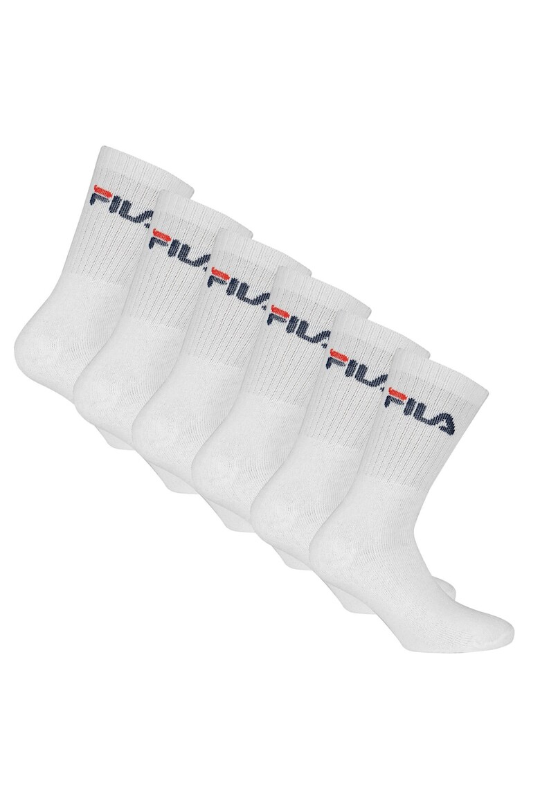 

Носки с логотипом, 6 пар Fila, белый