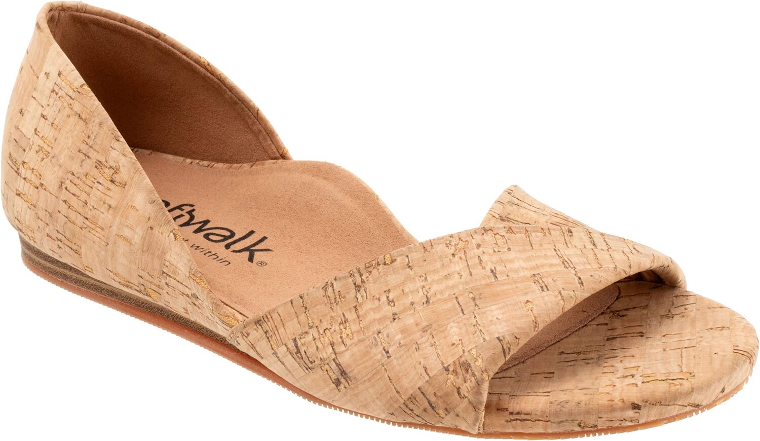 

Сандалии на плоской подошве Cypress SoftWalk, цвет Natural Cork