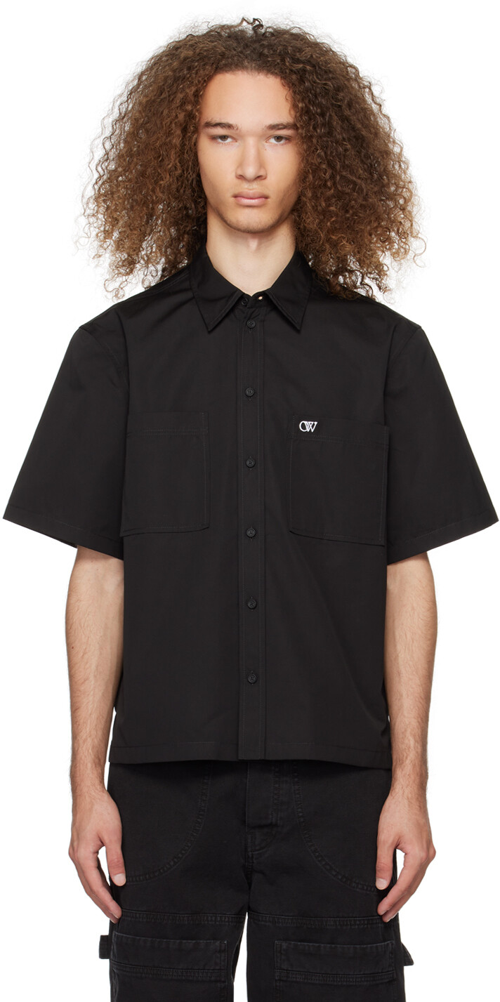 

Черная летняя рубашка OW Off-White