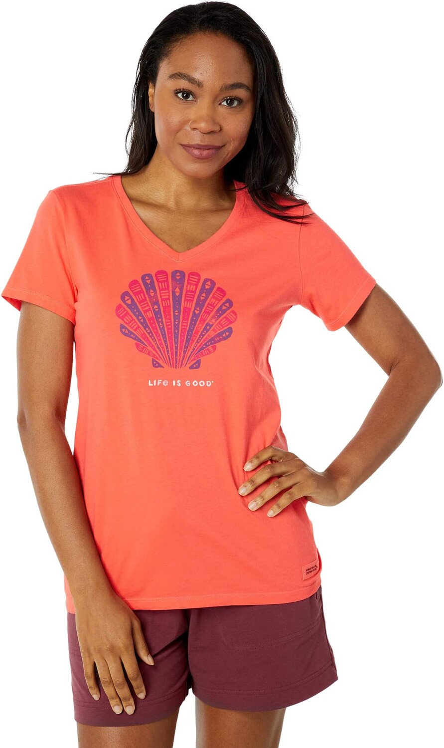 

Tribal Shell Crusher-Lite Vee Life is Good, цвет Mango Orange