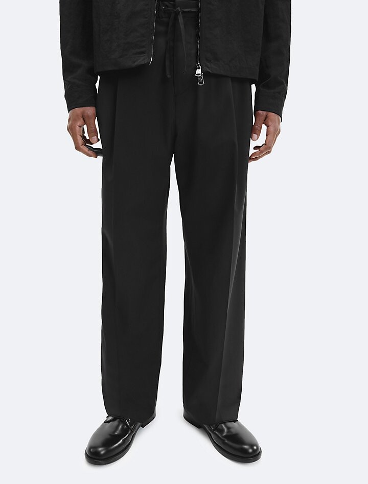 

Широкие брюки из габардина Calvin Klein, черный