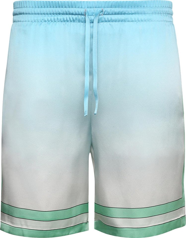 Шорты Casablanca Silk Shorts With Drawstrings 'Casa Sport', белый шорты casablanca silk shorts with drawstrings collage разноцветный