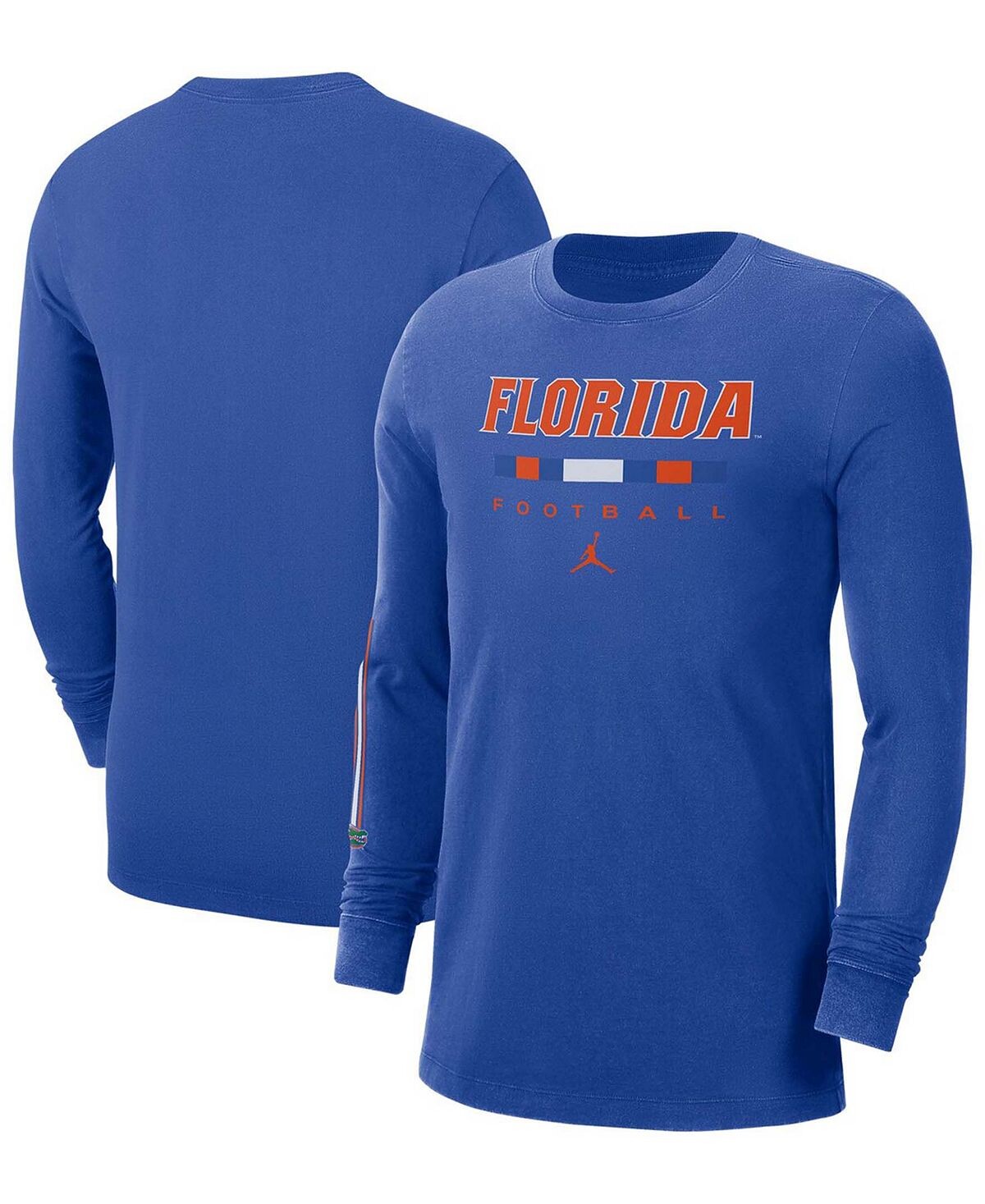 

Мужская футболка с длинным рукавом royal florida gators word Jordan
