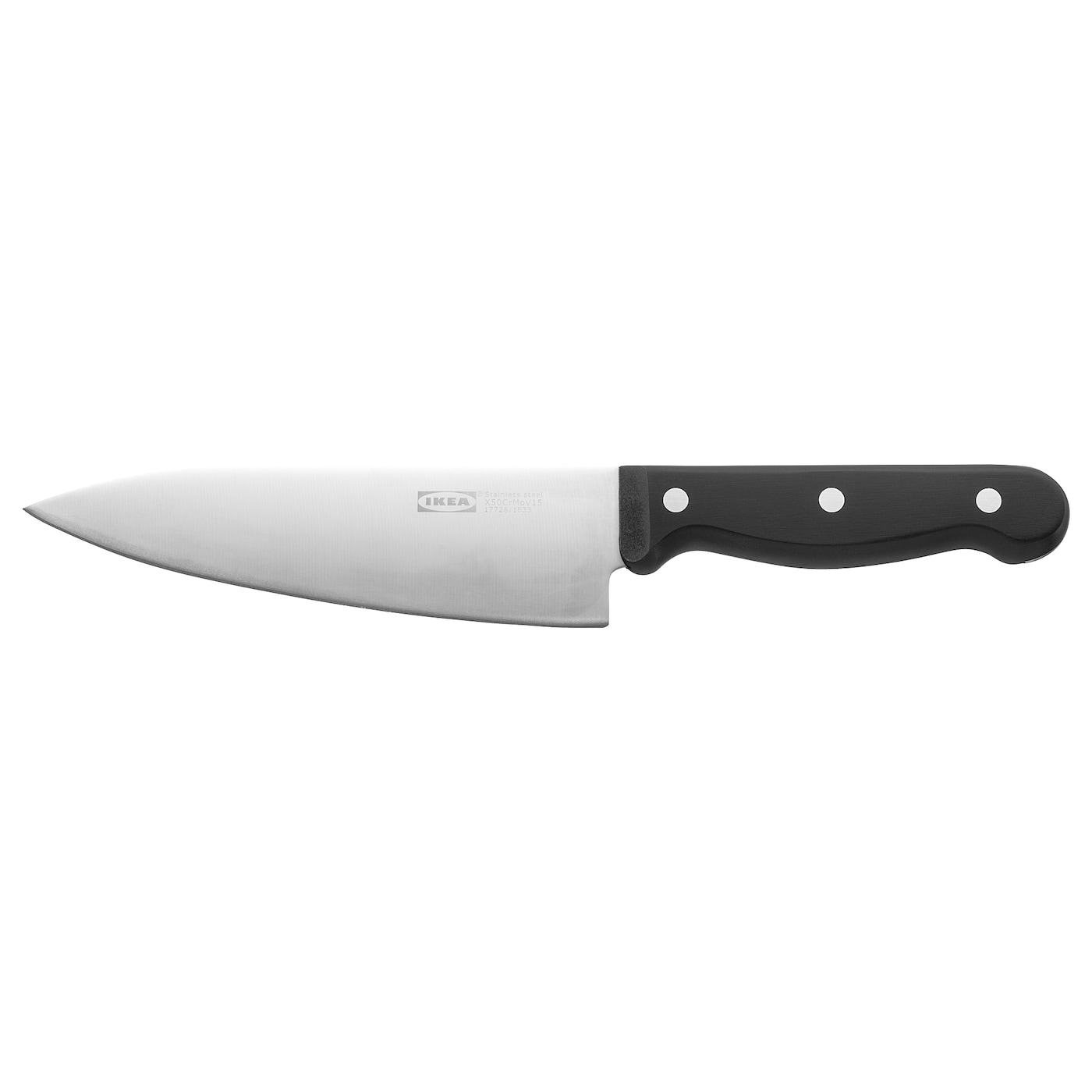 VARDAGEN ВАРДАГЕН Нож поварской, темно-серый, 16 см IKEA