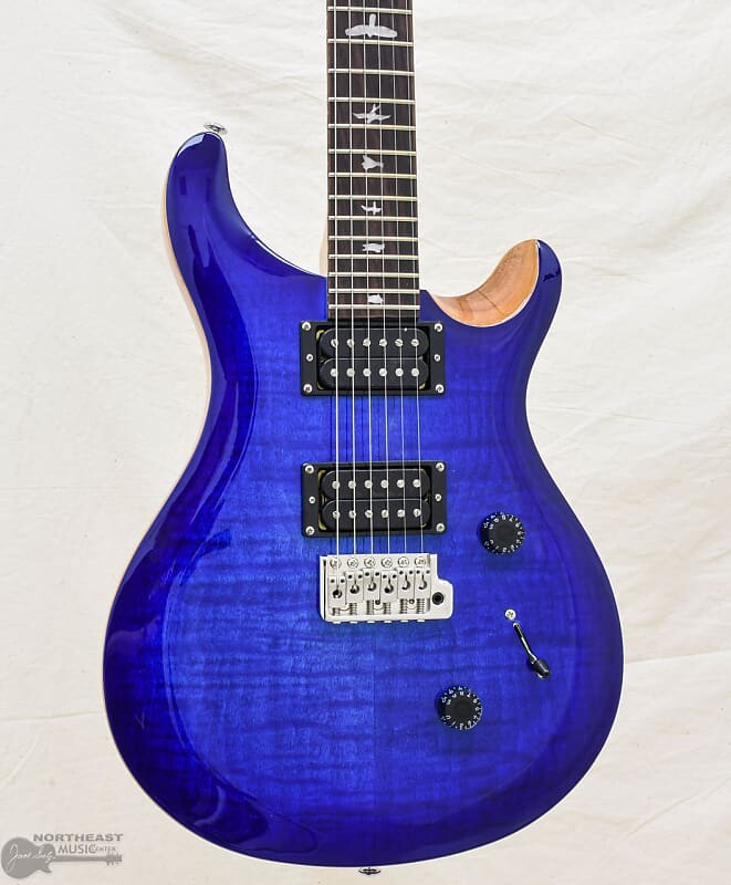 

PRS SE Custom 24 — выцветшая синяя вспышка (серийный номер: 67026)